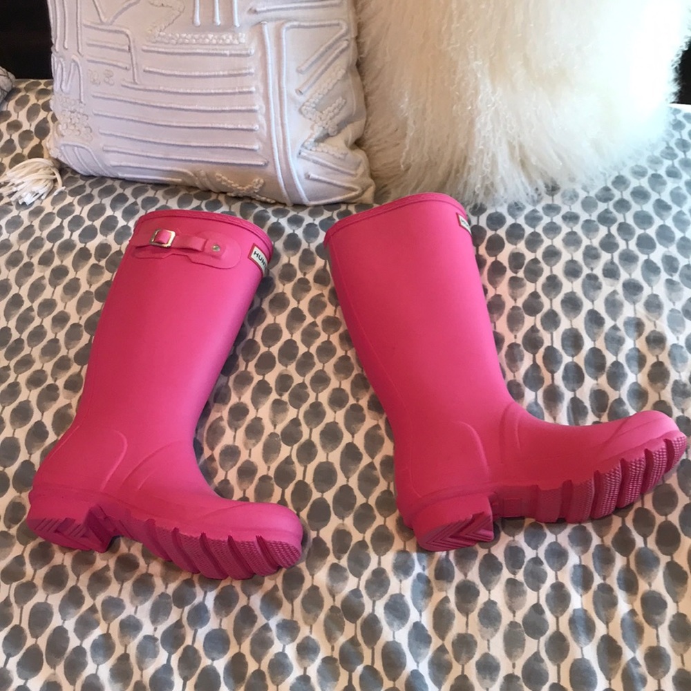 Hunter Kids Rain Boot/Bright Pink US 6 EU 37